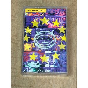 U2 Cassette Tape Unisex OS Multi Zooropa 1993 Island Records 314-518 047-4